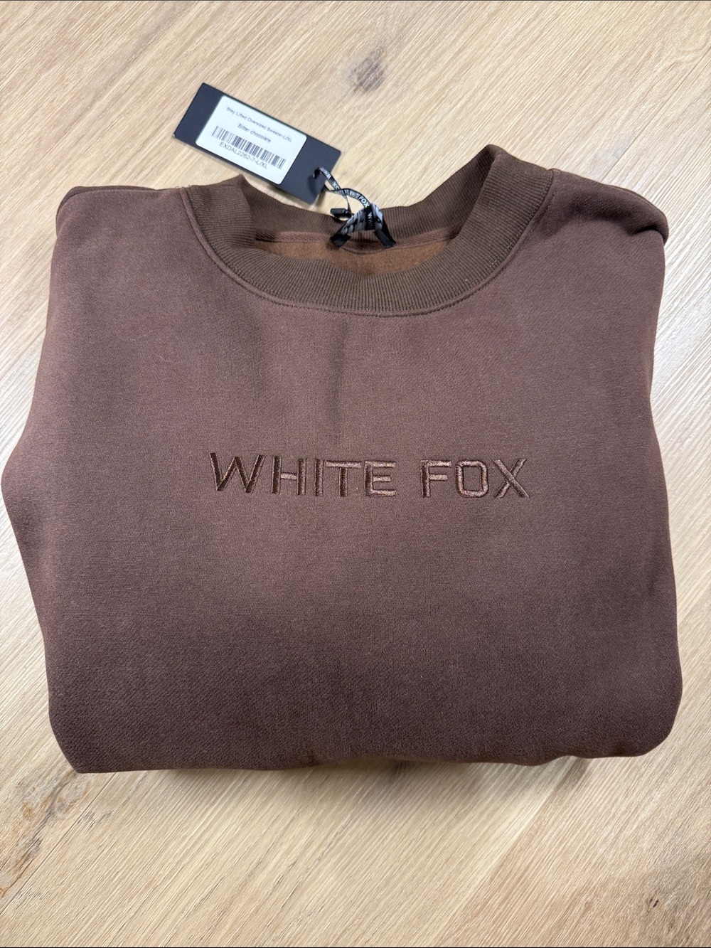 White Fox Boutique Brown Crewneck Sweatshirt - L/XL